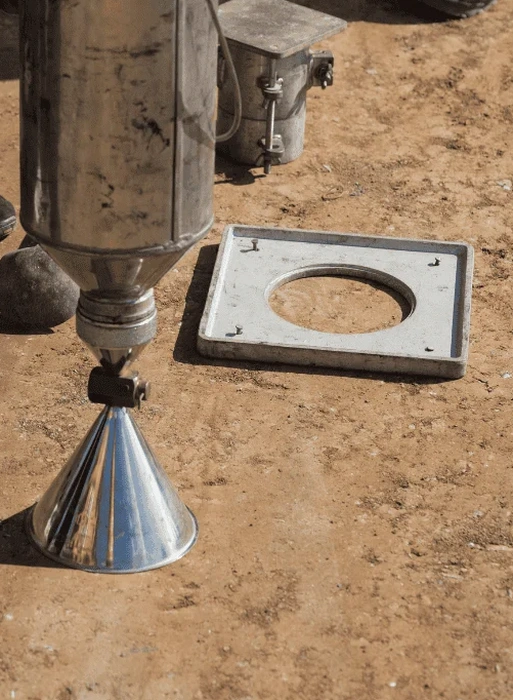 Densidad de Campo con Cono de Arena en Alto Hospicio: Control Geotécnico en Suelos Salinos